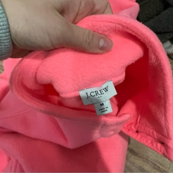 J. Crew Sherpa fleece button-front tunic pullover sweatshirt - Picture 12 of 13